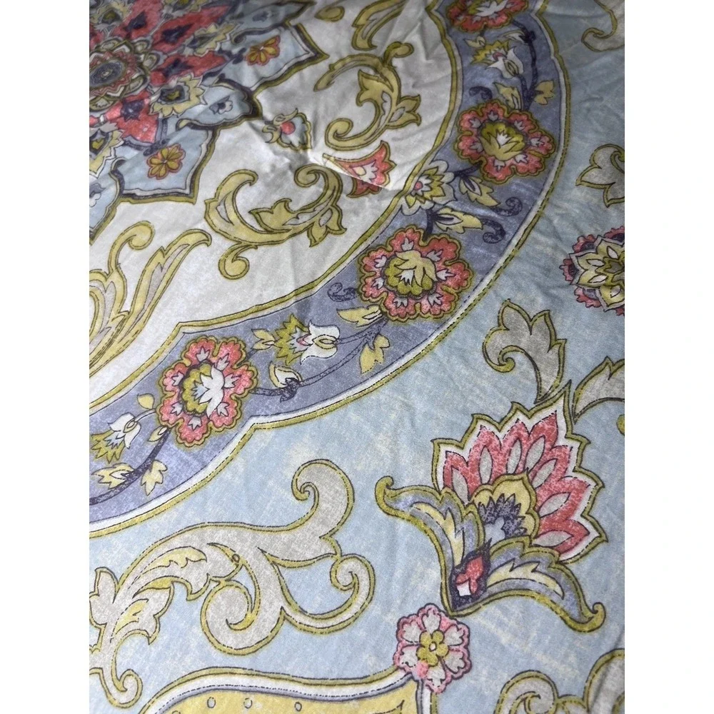 Paisley Mandala Reversible Full/Queen Comforter‎ Set- Nina Campbell 4 Piece Set